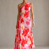 Jana | Plissee-Kleid mit One-Shoulder