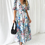 Carolin | Feminines Kleid mit Blumenmuster