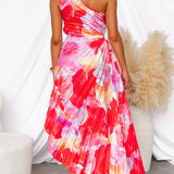 Jana | Plissee-Kleid mit One-Shoulder