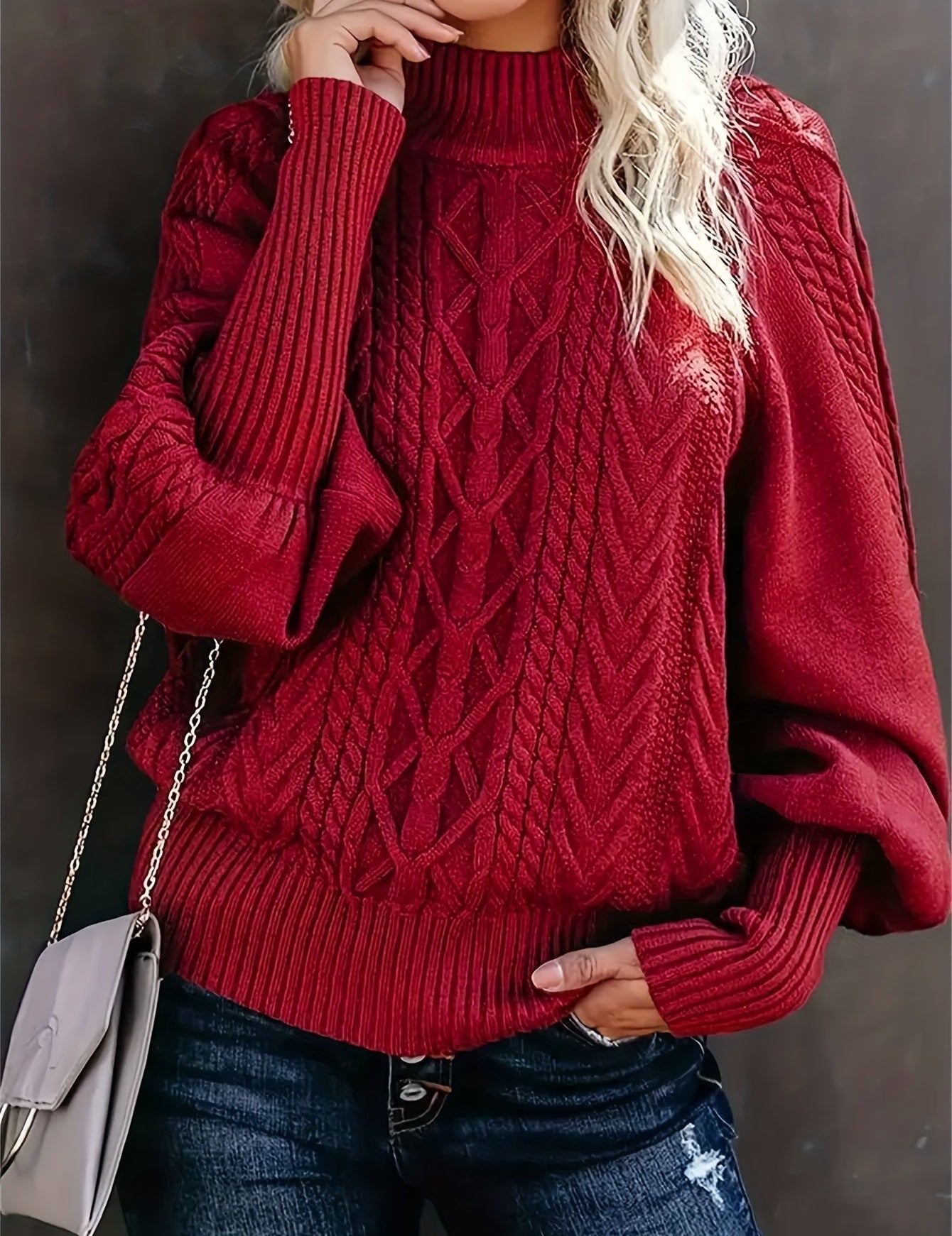 Lory | Langer, Lässiger Pullover mit langen Ärmeln