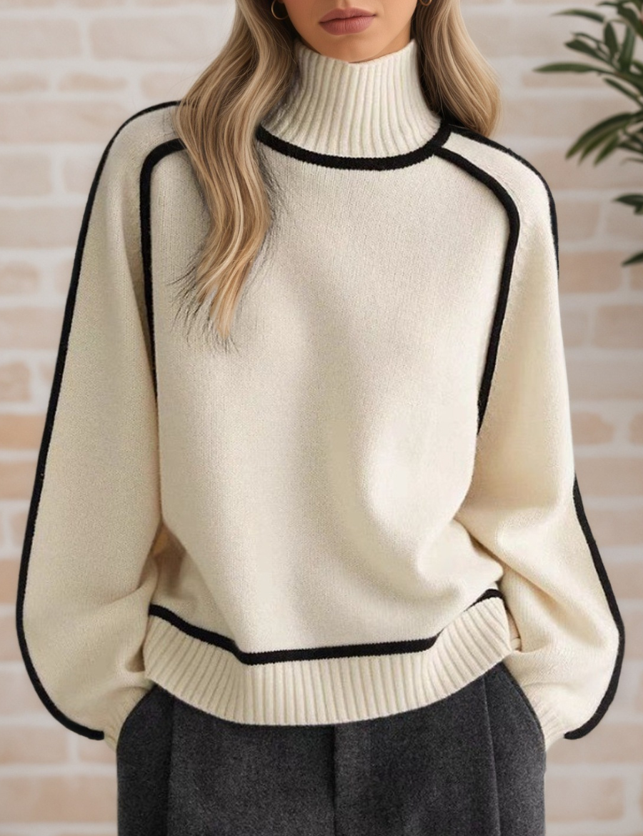 Donna | Eleganter Pullover mit Stehkragen