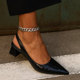 Olga - Elegante quadratische Absatzschuhe