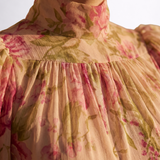 Rosalie | Langes Blumenkleid aus Chiffon