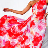 Jana | Plissee-Kleid mit One-Shoulder