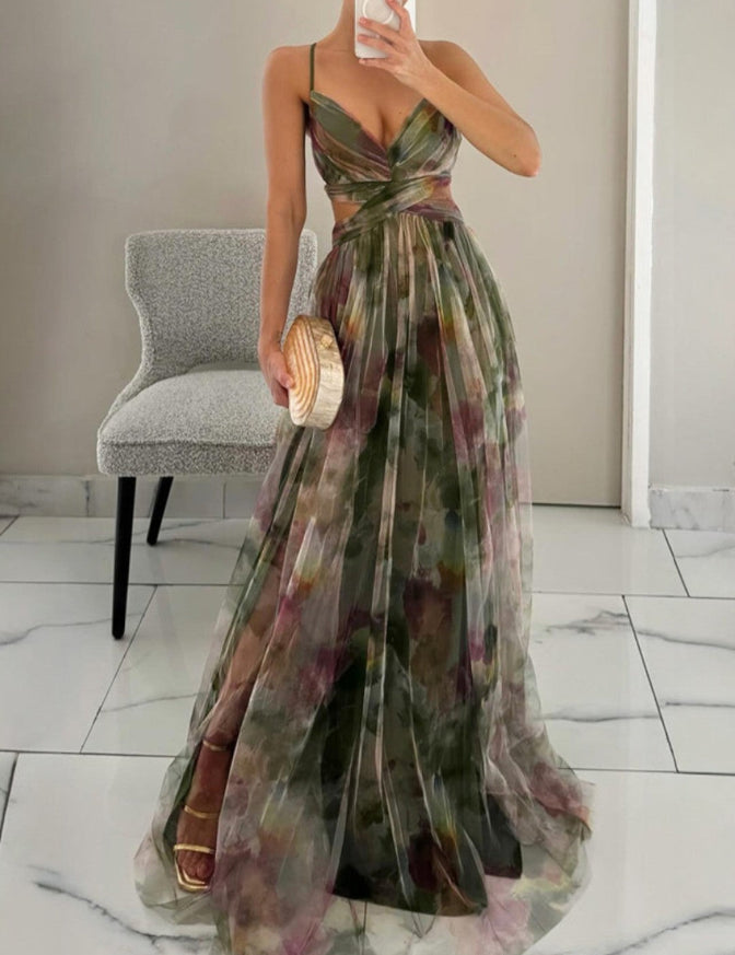 Gesine | Bezauberndes Maxikleid mit Blumenmuster