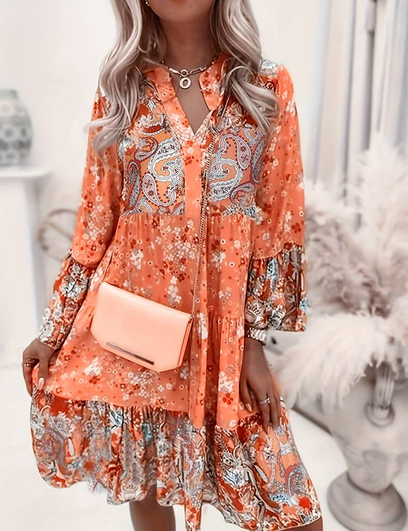 Eira - Bedrucktes Boho-Kleid