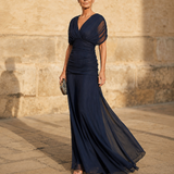 Amelie | Elegantes blaues Kleid