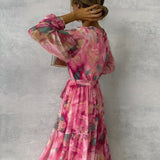 Hanna | Wickelkleid mit Blumenmuster