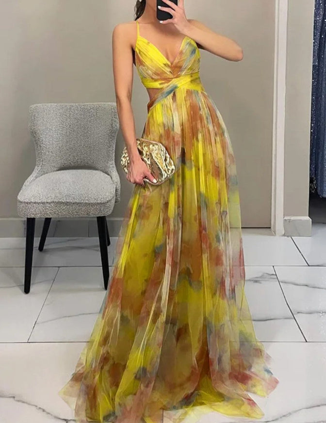 Gesine | Bezauberndes Maxikleid mit Blumenmuster