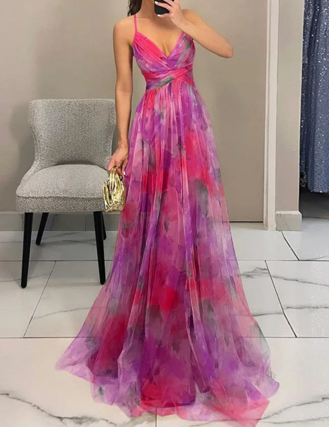 Gesine | Bezauberndes Maxikleid mit Blumenmuster