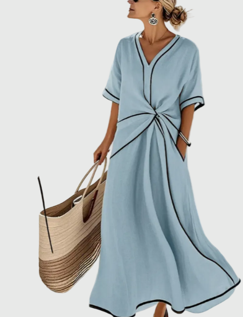 Helena | Maxikleid mit Drapierung