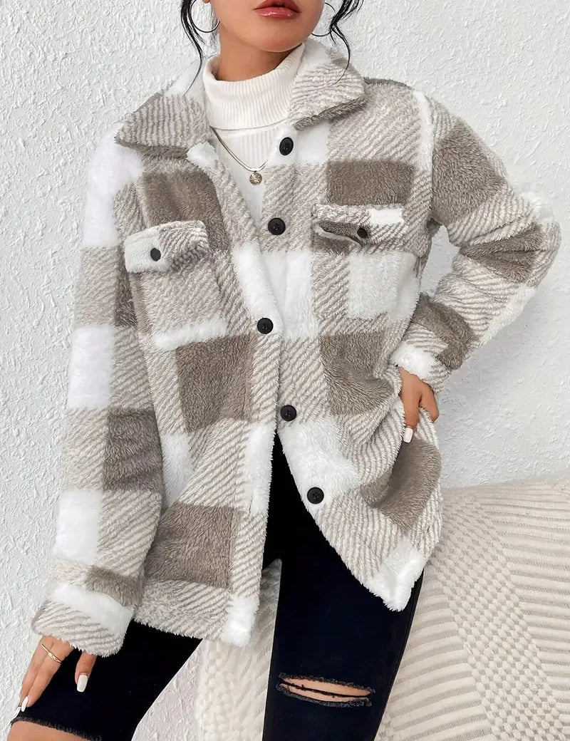 Martin | Elegante Karierte Fleecejacke