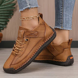 Gisela - Bequeme orthopädische Schuhe mit Ledereffekt