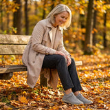 Gisela - Bequeme orthopädische Schuhe mit Ledereffekt