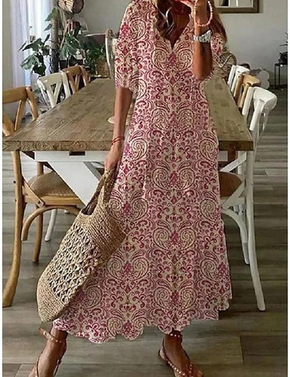 Michaela - Boho Kleid mit Bauchbedeckung